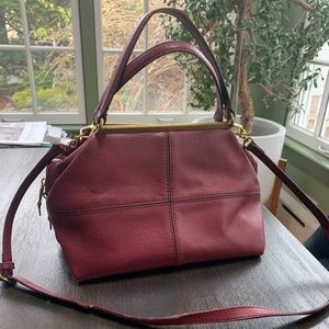 JCrew Ruby Leather Pebbled Satchel